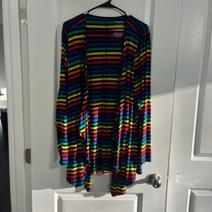 Torrid Strong Pride Striped Open Cardigan